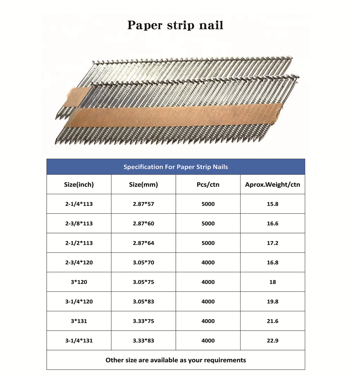 paper strip nail